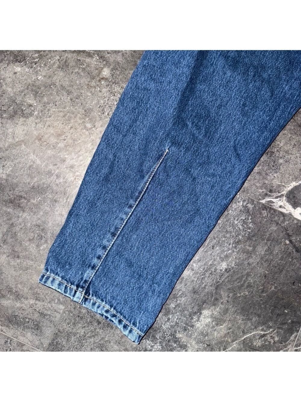 Zara Paperbag Denim Jeans Medium Wash Size 4 - Picture 4 of 6